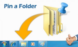 Pin a folder in Windows 7