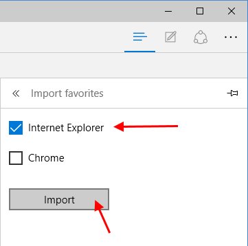 microsoft edge favorites disappeared