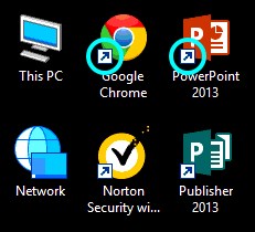 desktop shortcuts not working windows 10