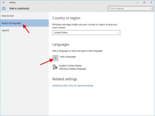 Set Windows Language, Step 2
