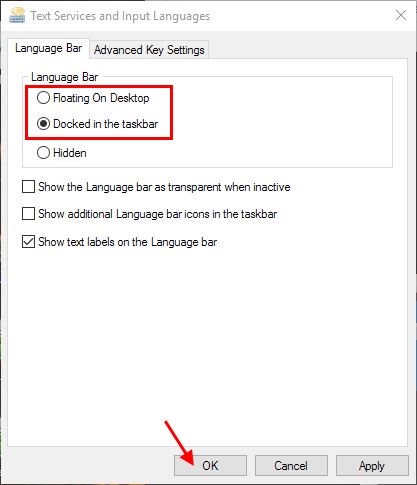 How To Show The Language Bar In Windows Vista