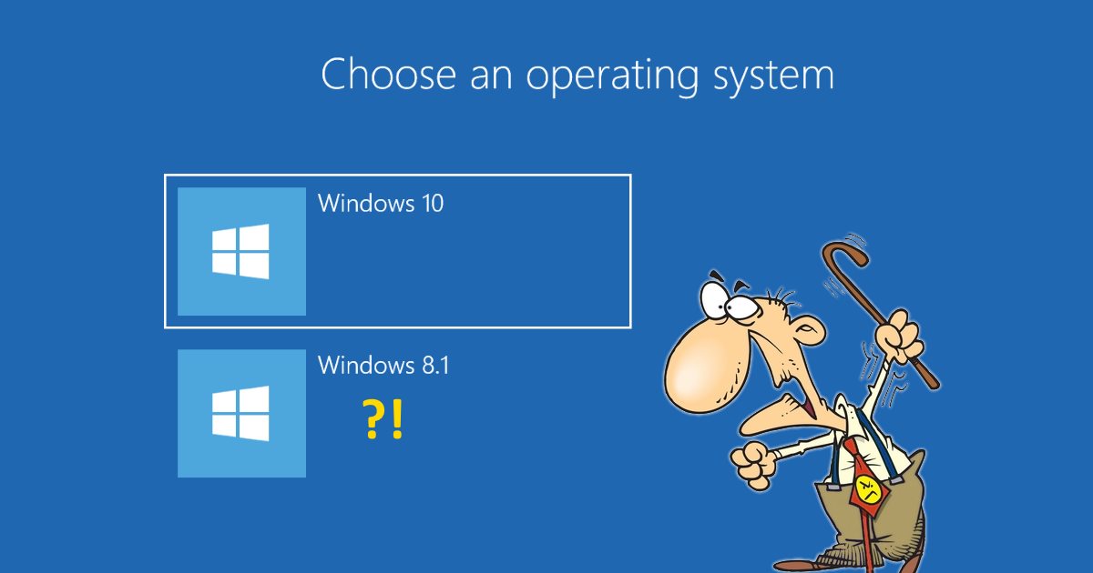 Remove the “Choose an operating system” message when starting your computer