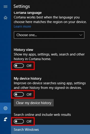 Cortana Settings Scotties Techinfo 0712