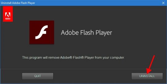 Firefox Uninstall Flash Step 2