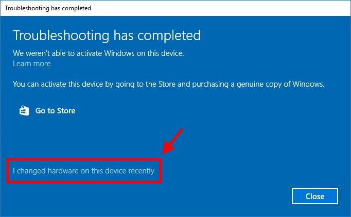 windows 10 change motherboard and cpu
