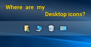 Where did the desktop icons like Computer and Network go ...
