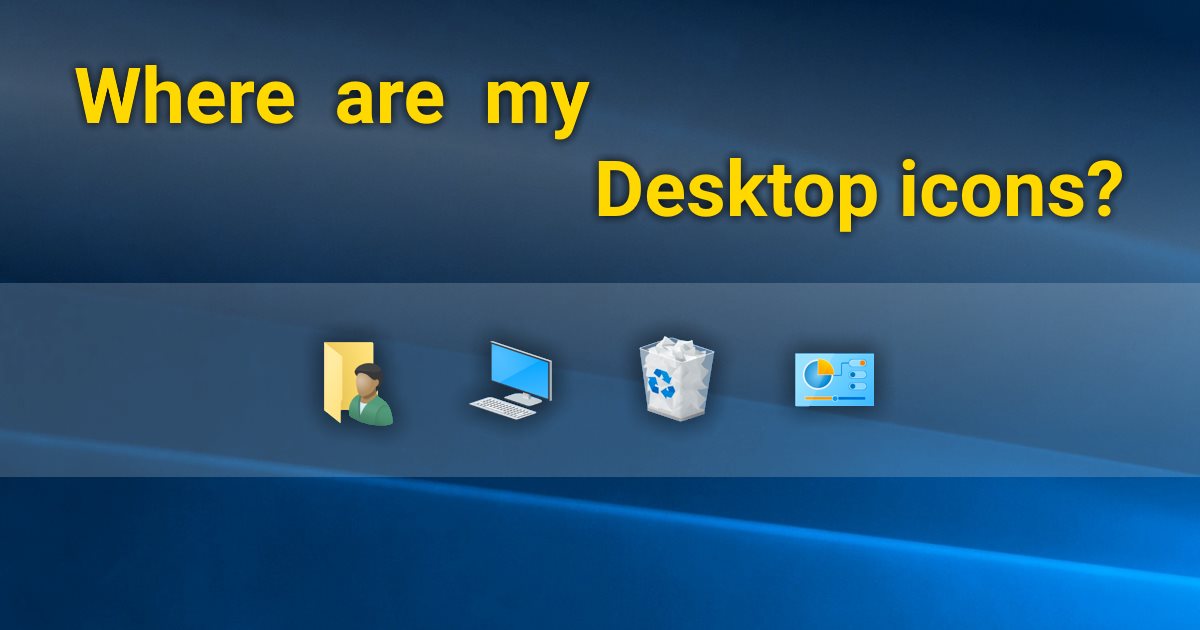 Where Did The Desktop Icons Like Computer And Network Go In Windows 10 Scottie S Tech Info