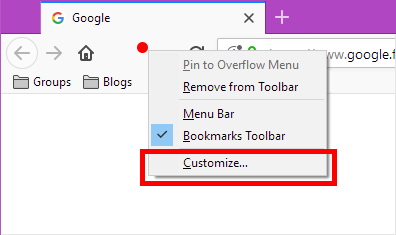 firefox 57 hide tab bar