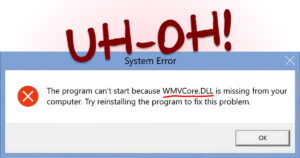 WMVCore.DLL error