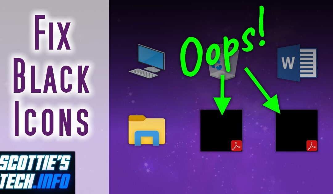 How to fix black thumbnail preview icons