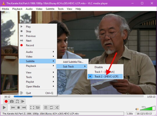 VLC subtitles Step 6