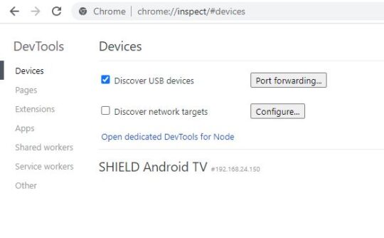 Chrome Remote USB Debugging