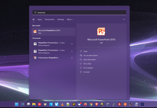 Win 11 Start Menu