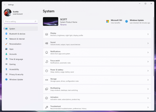 Win 11 Settings 1