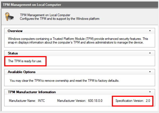 TPM 2.0 Supported!