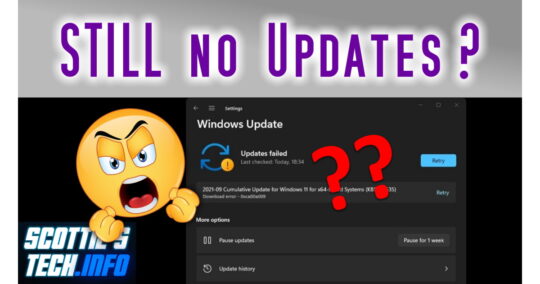Windows STILL won't update??
