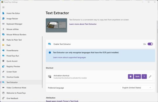 PowerToys Settings