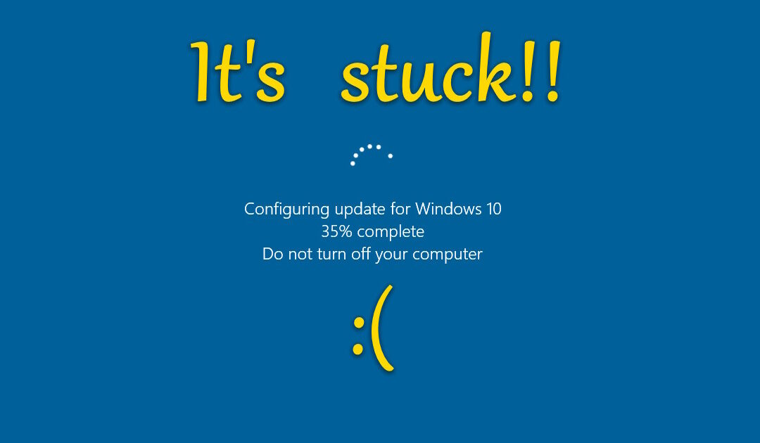 Windows Updates are stuck in a loop and I can’t log in