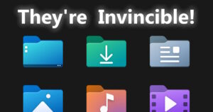 Removing Invincible Desktop Icons