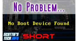 SHORT: Missing Boot Drive