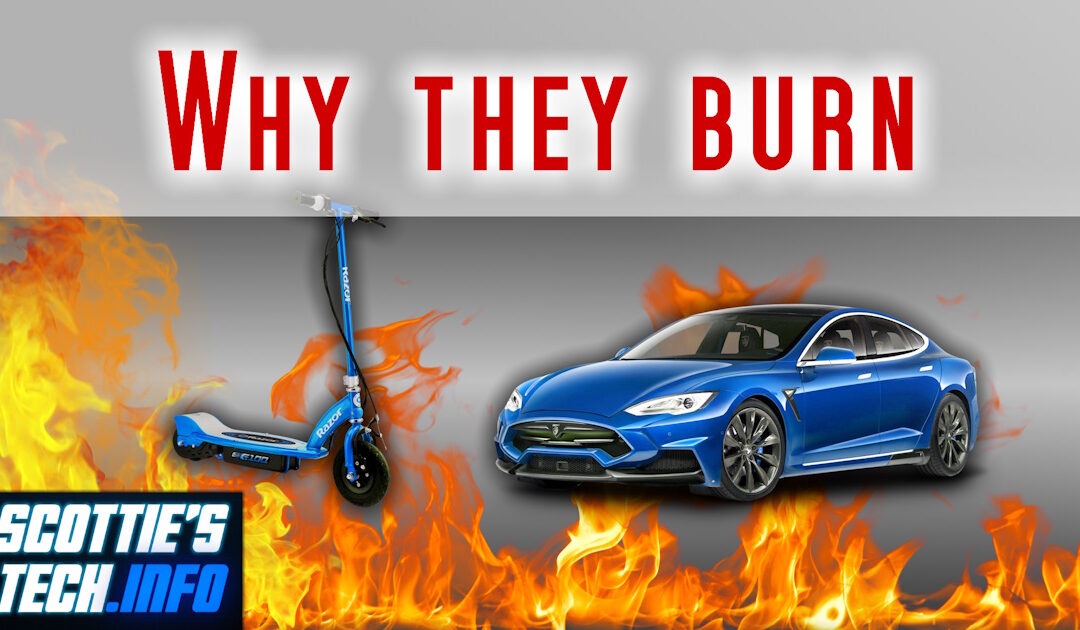 Why electric vehicles burn so well