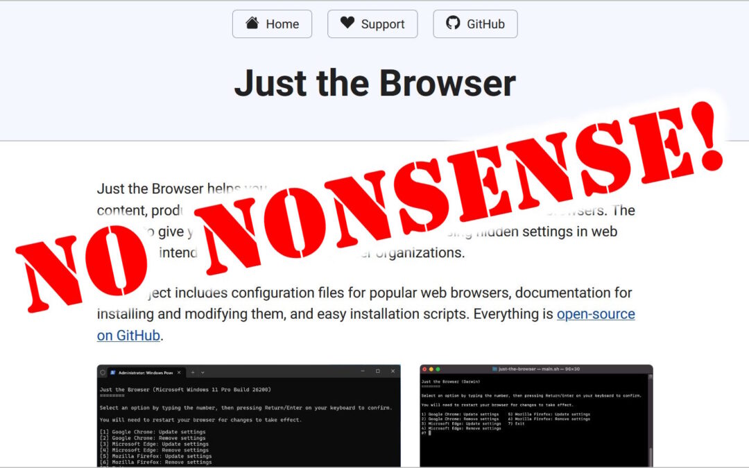 Make your browser work like it used to