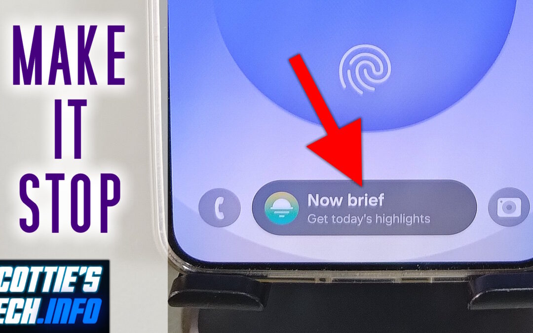 Fix: Remove Now Brief button from lockscreen