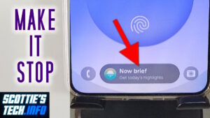 Remove Now Brief button on lockscreen