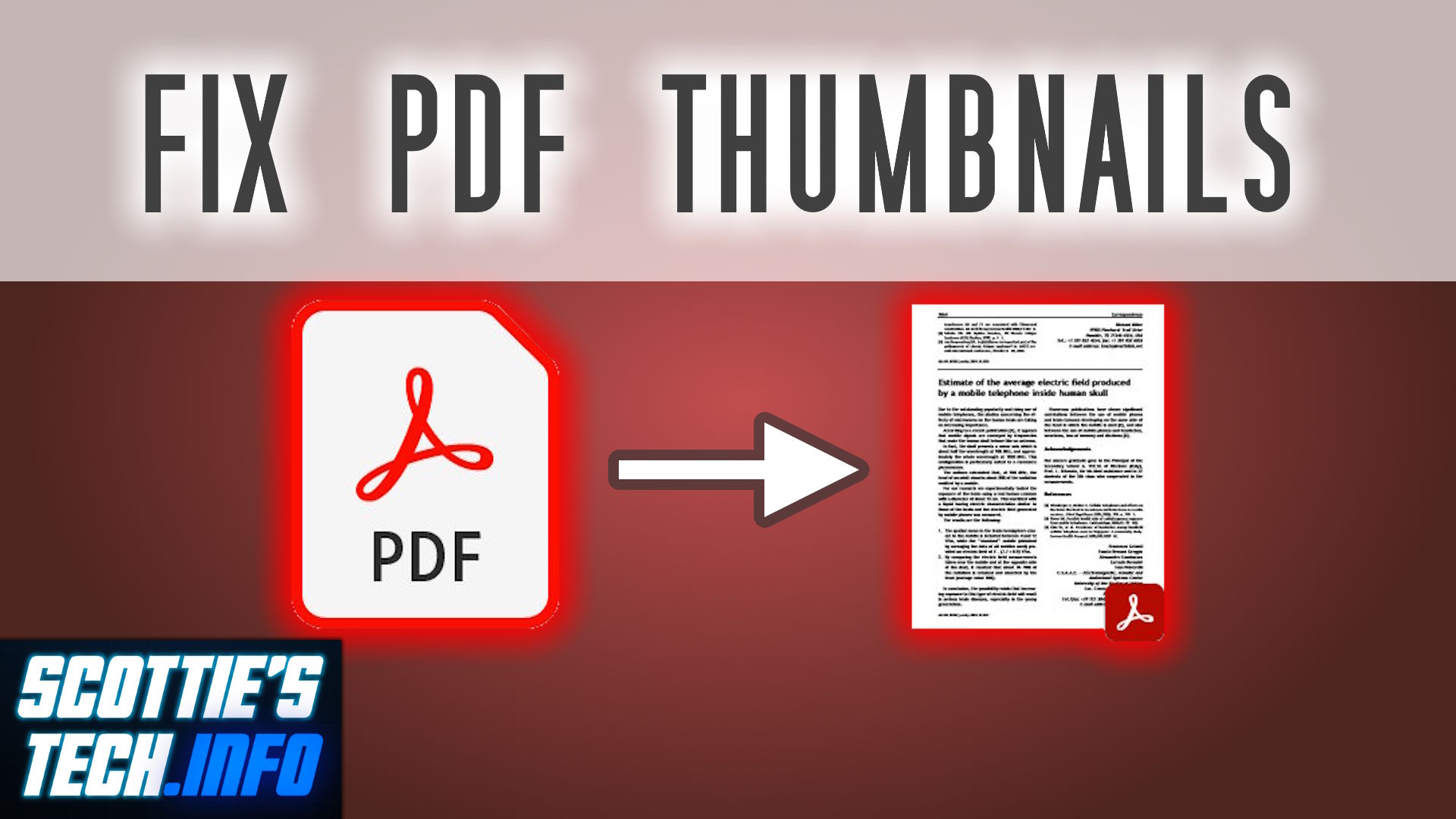 Fix PDF Thumbnails